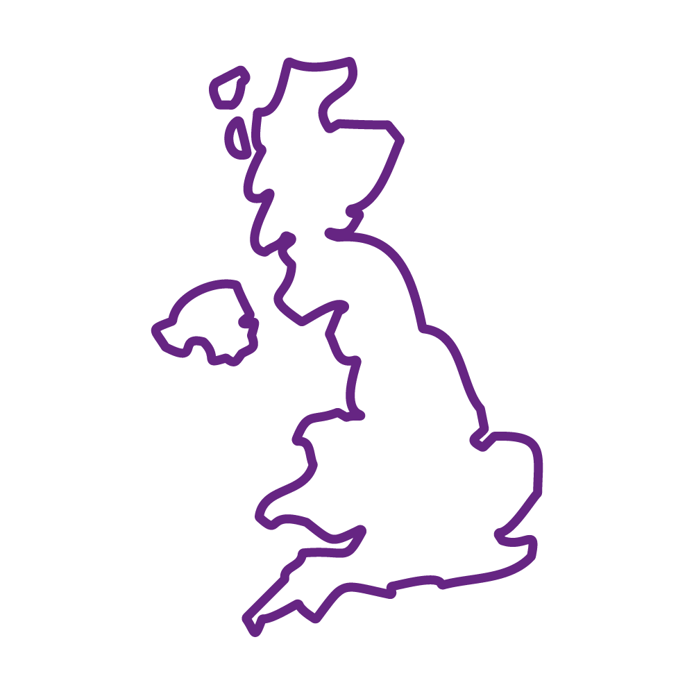 Illustration of UK map
